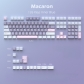 Macaron 104+21/22 Keys PBT Doubleshot Keycaps Set Cherry Profile for Cherry MX Keyboard